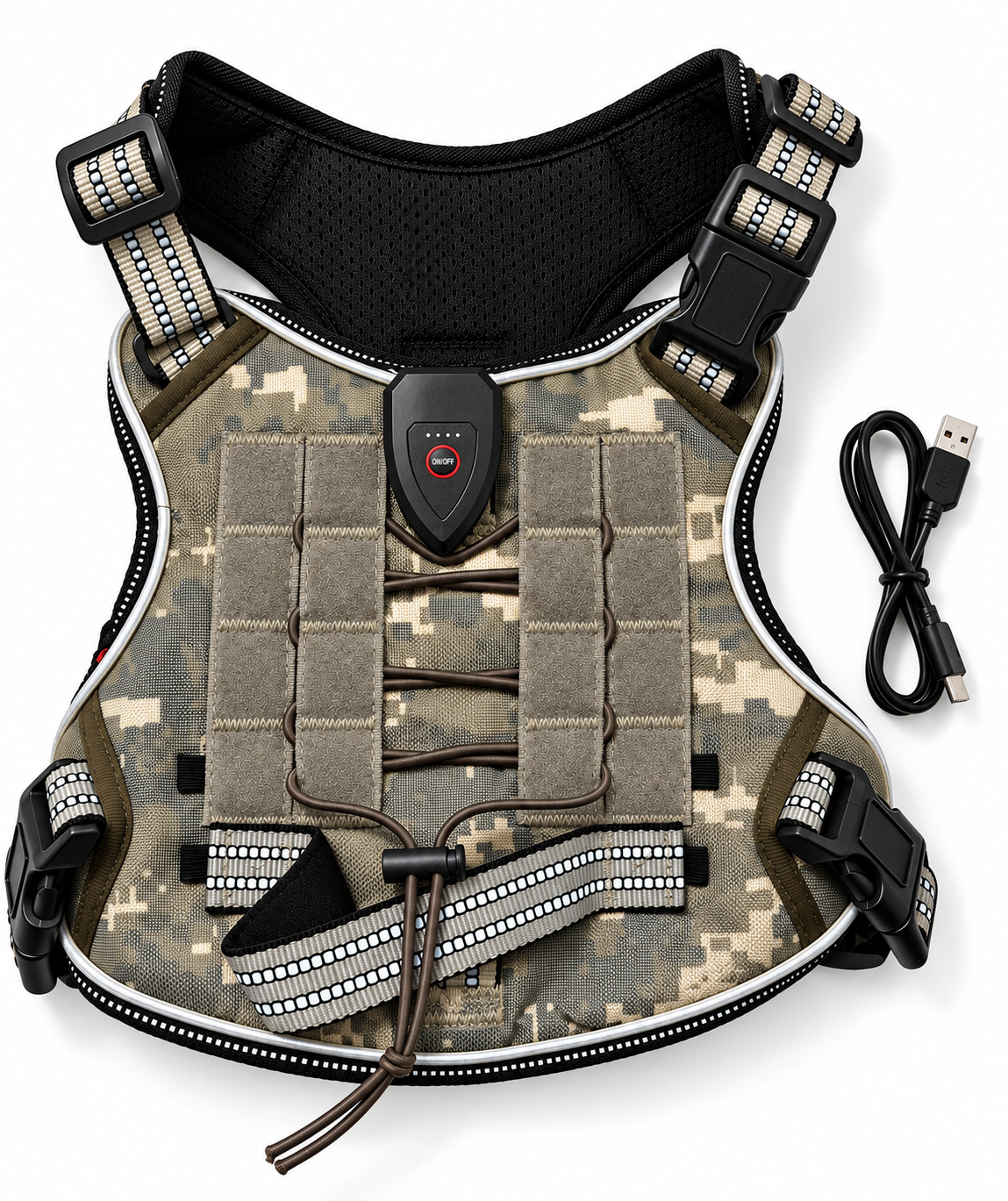 CMS Guardian™ Rechargeable LED Dog Harness