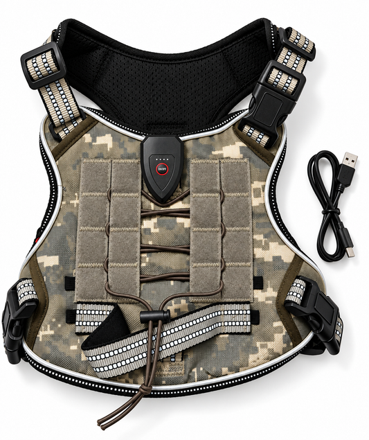 CMS Guardian™ Rechargeable LED Dog Harness